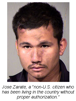 According to investigators, 25-year-old Zarate went to Maria Saucedo&#39;s home around 9:30pm on Monday, expressing interest in pursuing a romantic relationship ... - JoseZarate