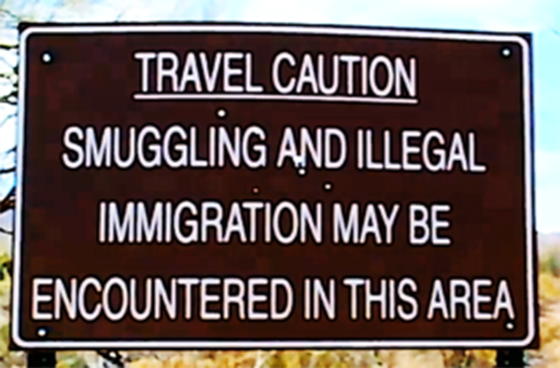 illegal immigrant sign