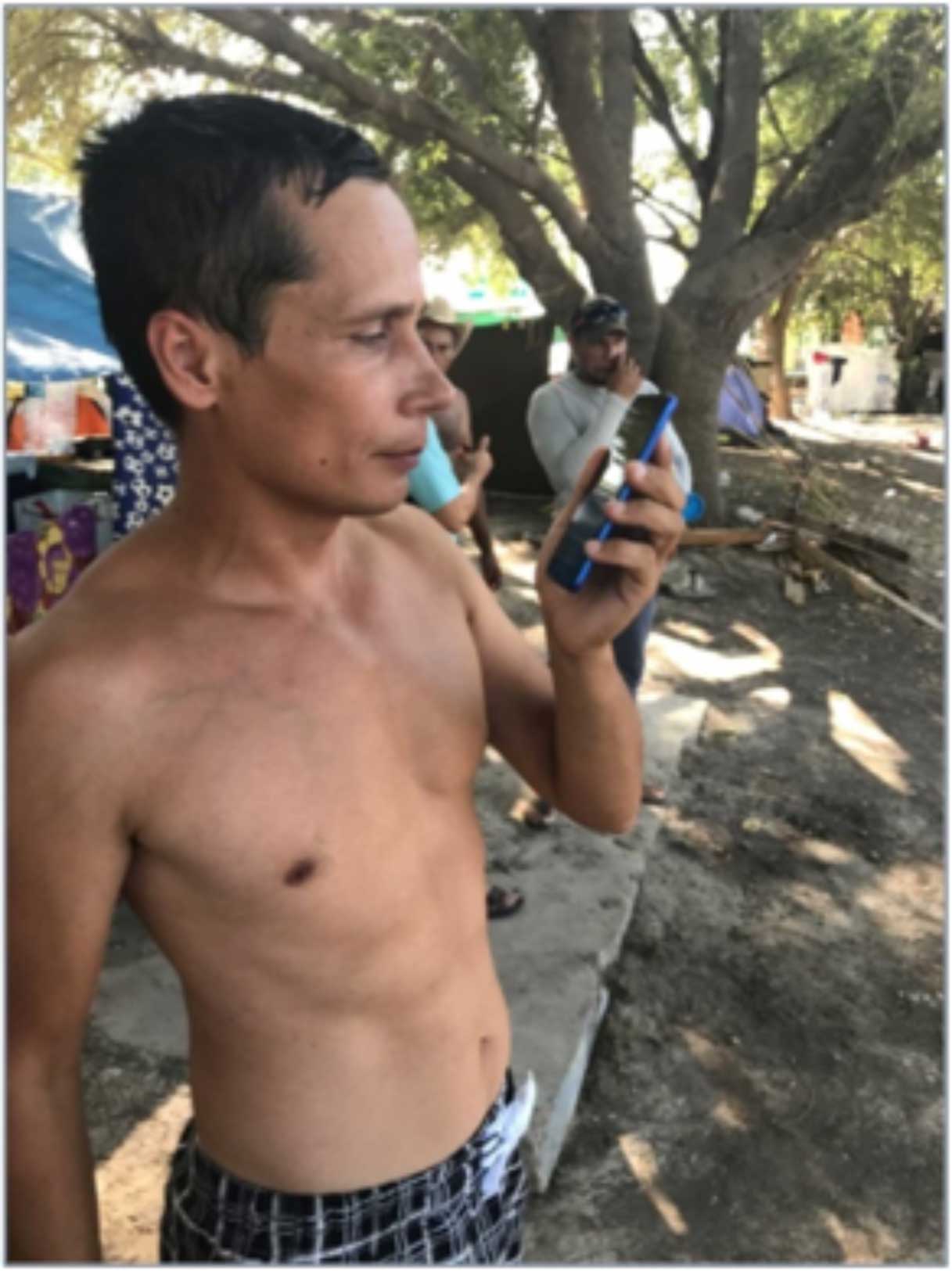 a Russian immigrant interviewed in Mexico who planned to claim U.S. asylum and spoke of having unspecified problems with Russian law enforcement back home