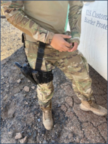 National Guard soldier in Big Bend on surveillance duty in support of Border Patrol