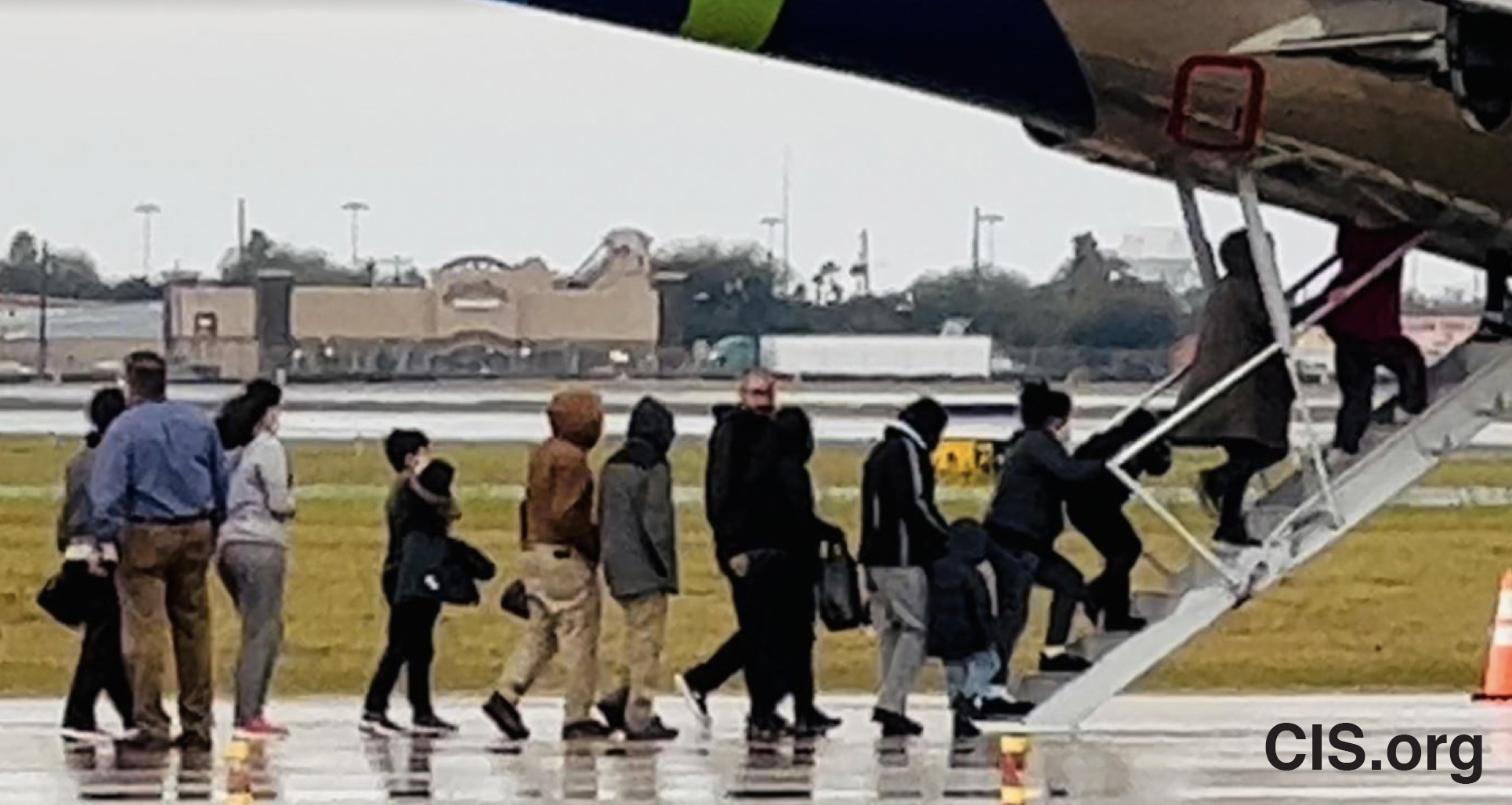  Central American women and children migrants in McAllen Texas board a deportation flight to Guatemala City
