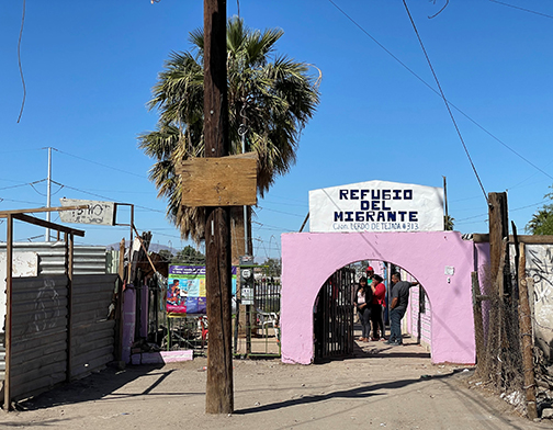 Migrant shelter in Mexicali 