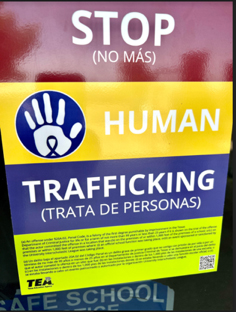 stop human trafficking sign