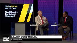 Mark Krikorian Debates Birthright Citizenship